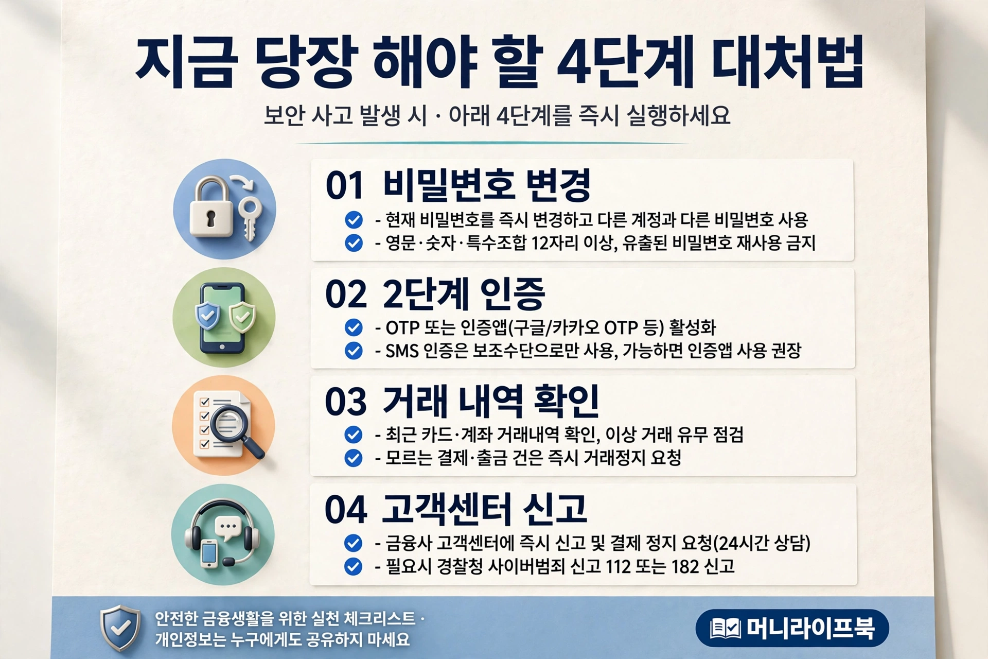 지금 당장 해야 할 4단계 대처법 체크리스트