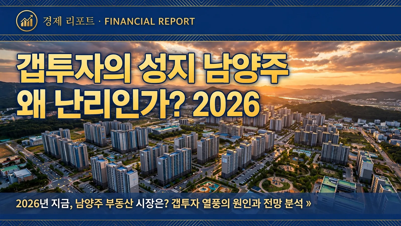 갭투자의 성지 남양주 - 다산·별내가 난리난 이유와 대체 시장 TOP7 | 2026년 8월 심층 분석