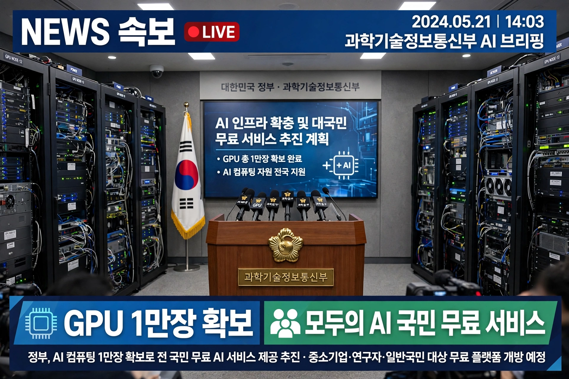 GPU 1만장 확보 모두의 AI 무료 서비스 추진 계획