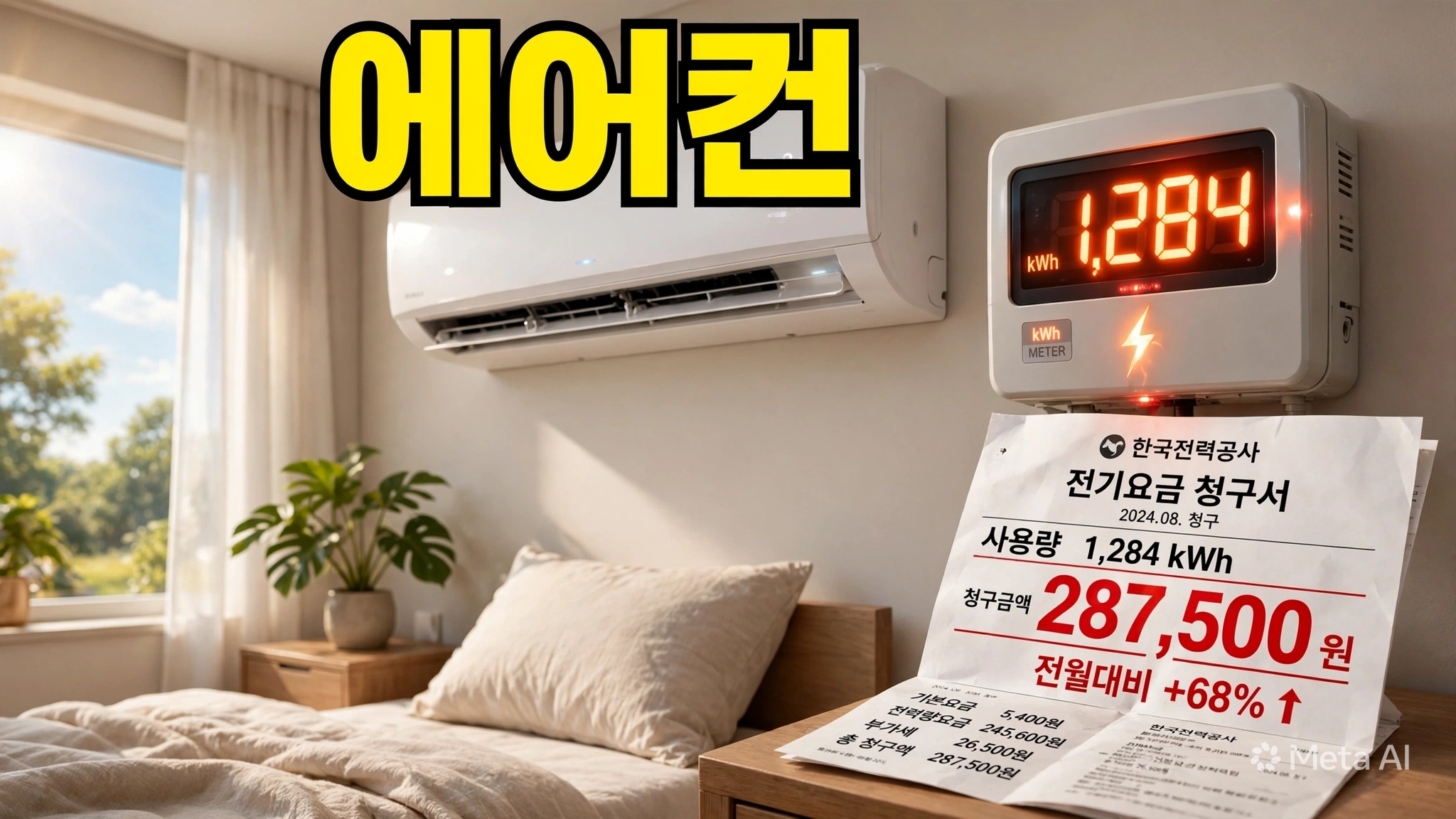 에어컨 하루 8시간 전기세 얼마? 2026년 누진구간까지 계산