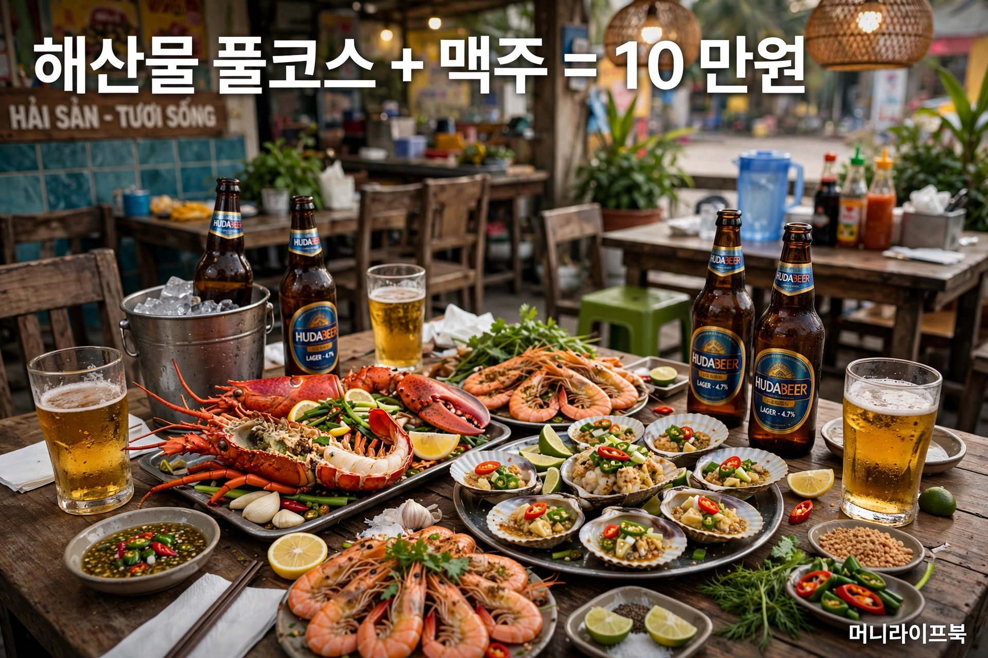 다낭 해산물 10만원 풀코스