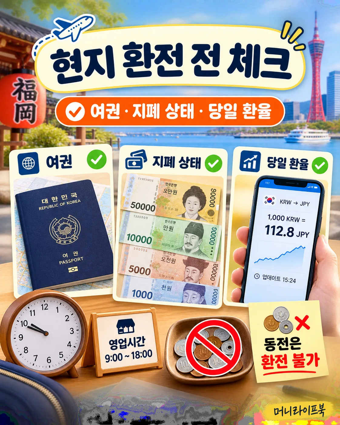 후쿠오카 현지 환전 체크리스트