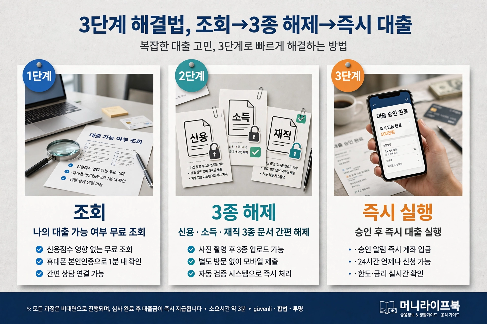 3단계 해결법 조회 3종 해제 즉시 대출