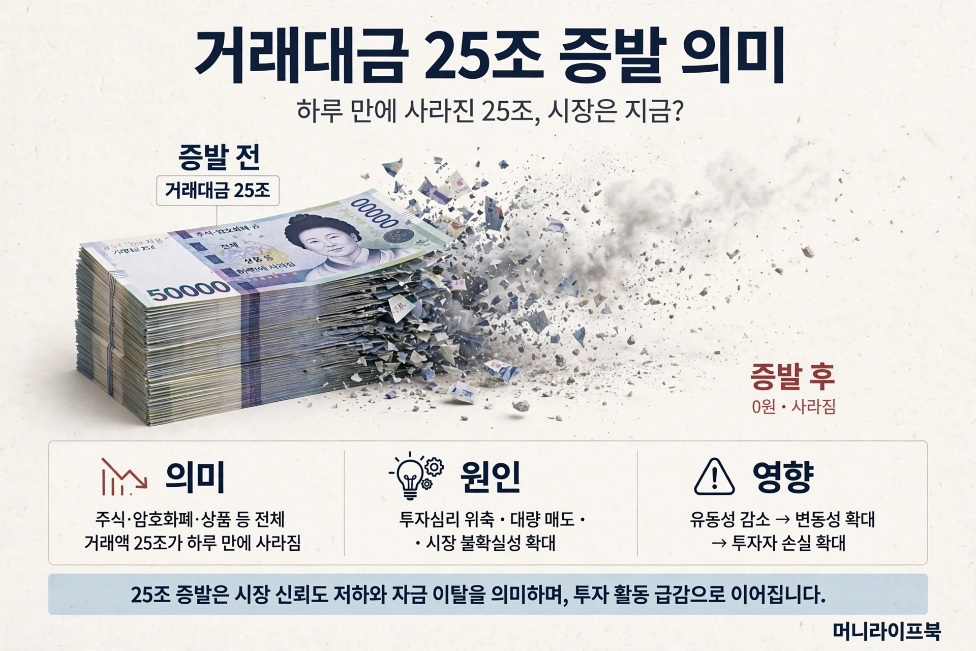 거래대금 25조 증발 의미
