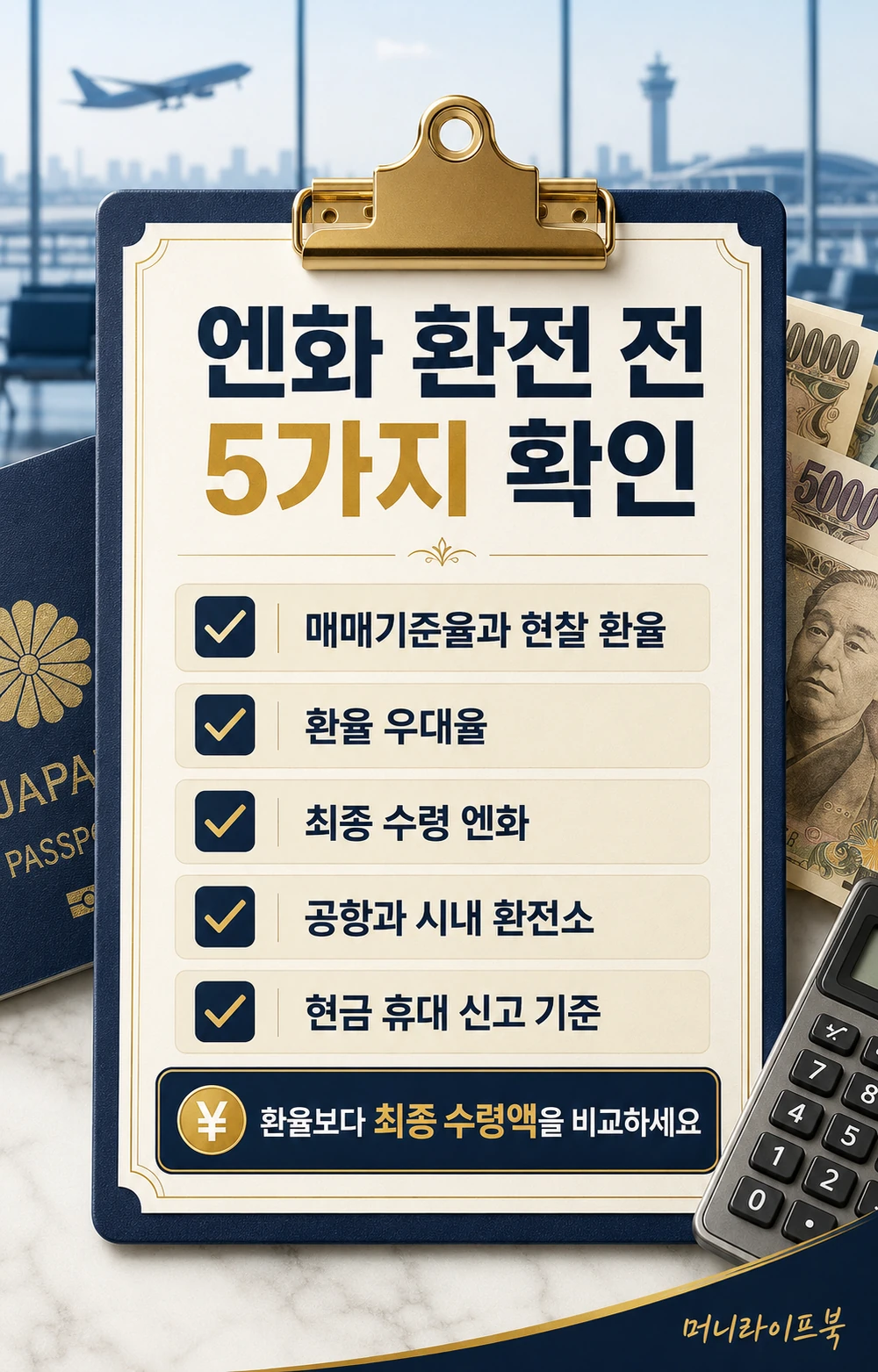 엔화 환전 전 매매기준율 우대율 최종 수령액 신고기준 체크리스트