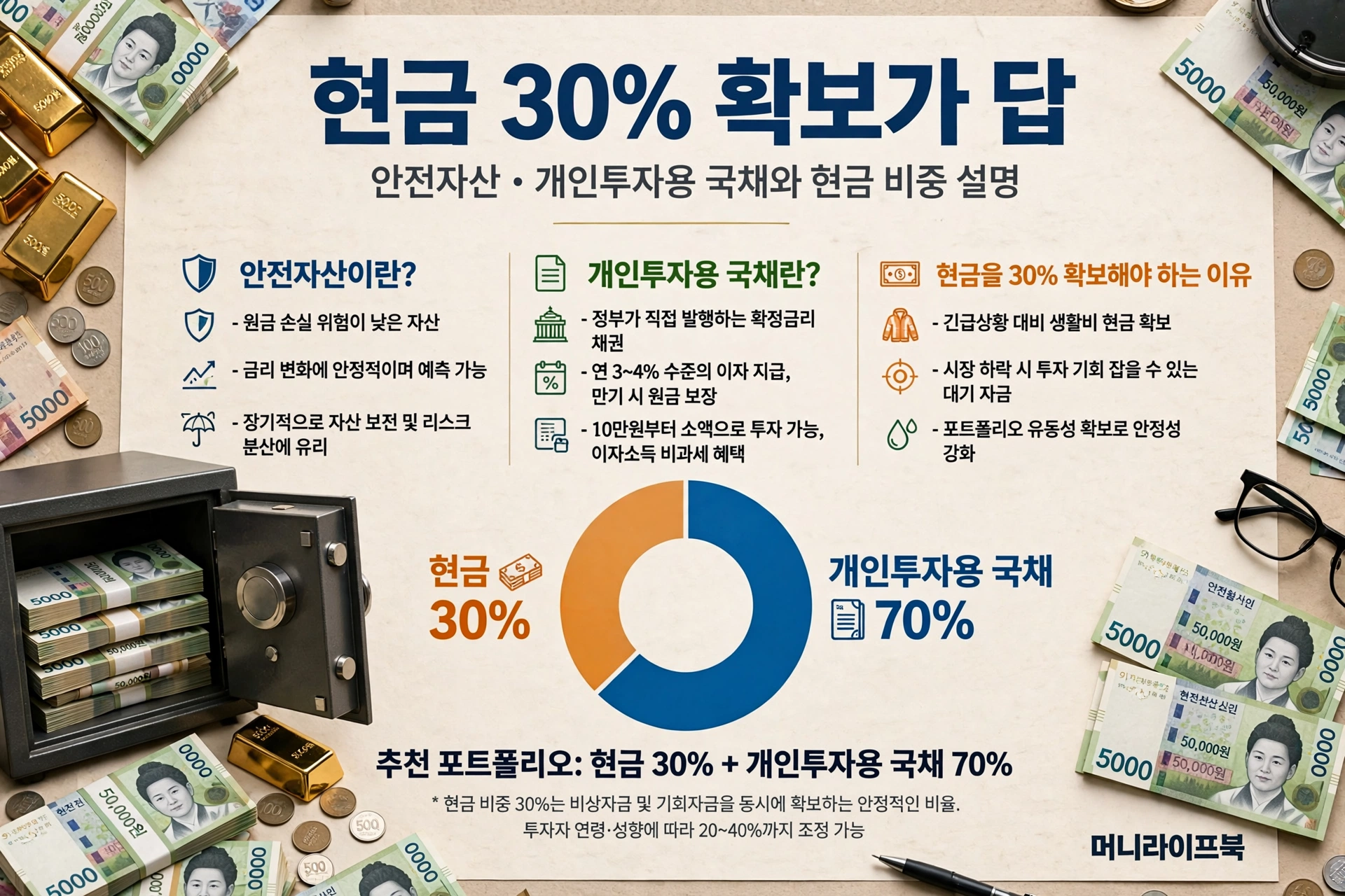 현금 30% 확보가 답
