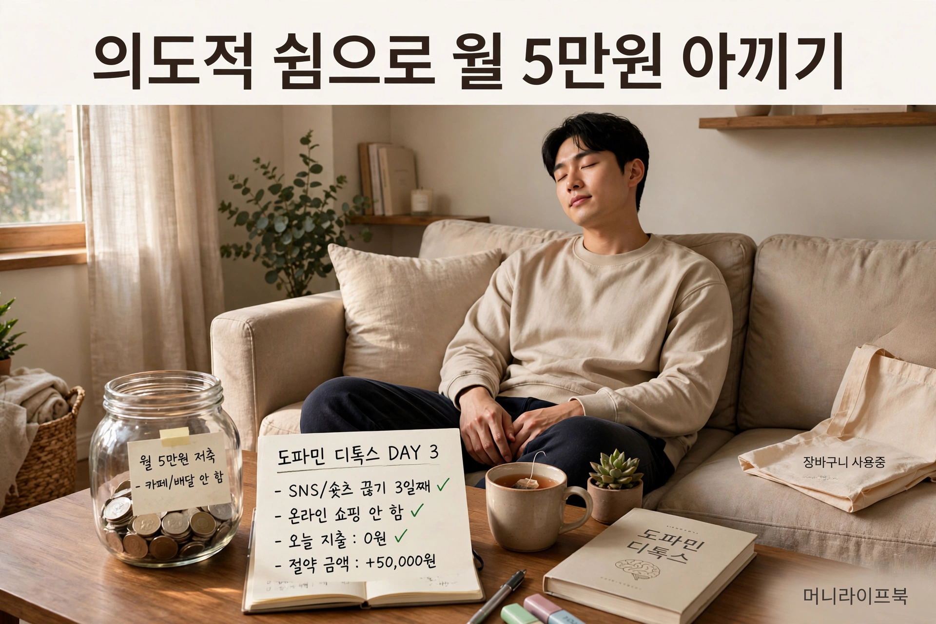 의도적 쉼으로 월 5만원 아끼기