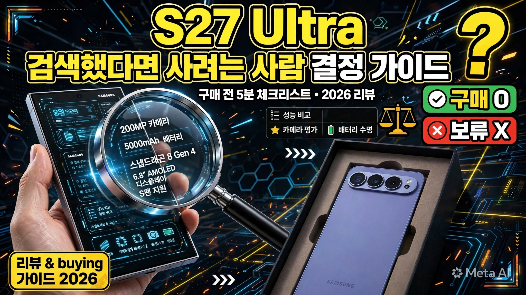 지금 "S27 Ultra"를 검색했다면 — 사려는 사람이 진짜 봐야 할 결정 가이드