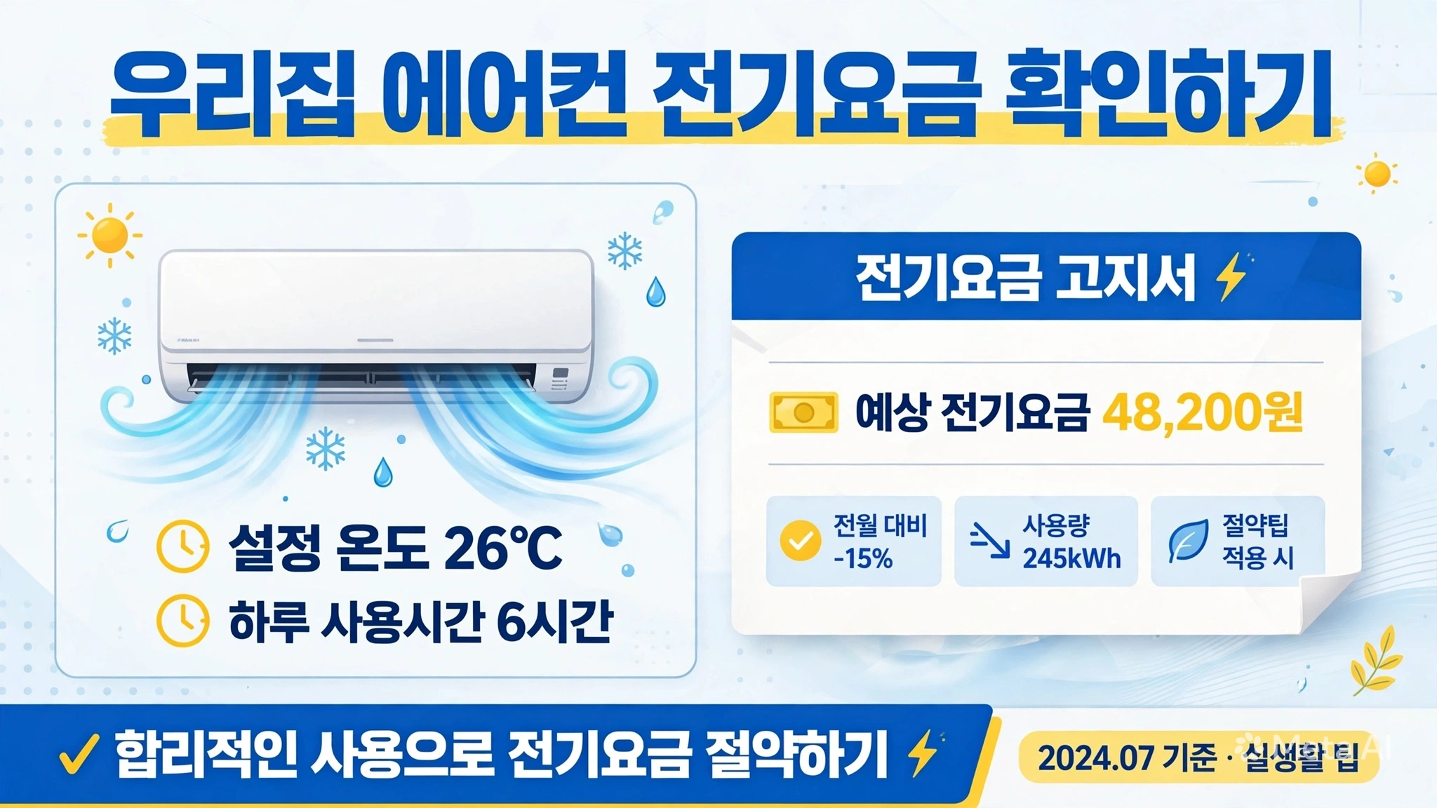 에어컨 전기요금, 모델별로 3배 차이?