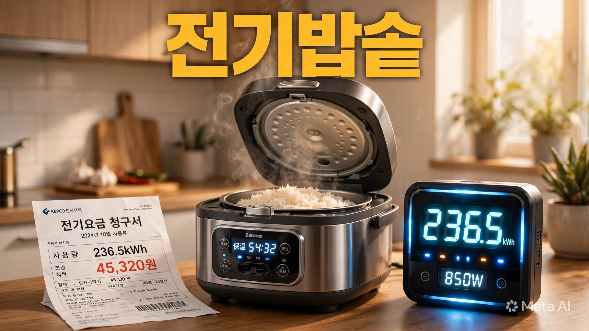 전기밥솥 보온 12시간 전기세｜취사보다 보온시간이 중요한 이유