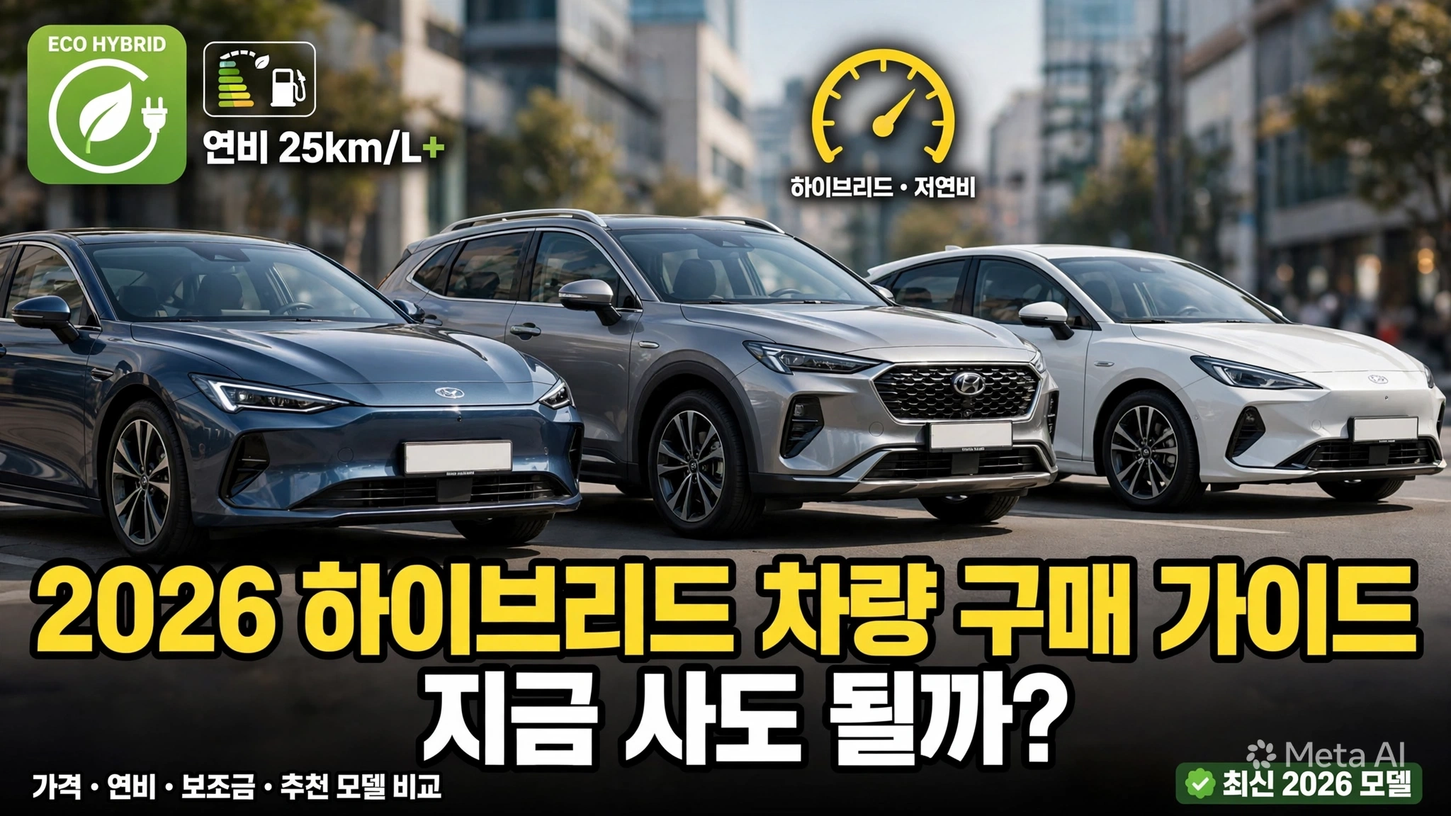 2026 하이브리드 차량 구매 가이드|지금 사도 될까?