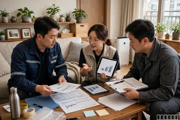방문견적 상담 장면
