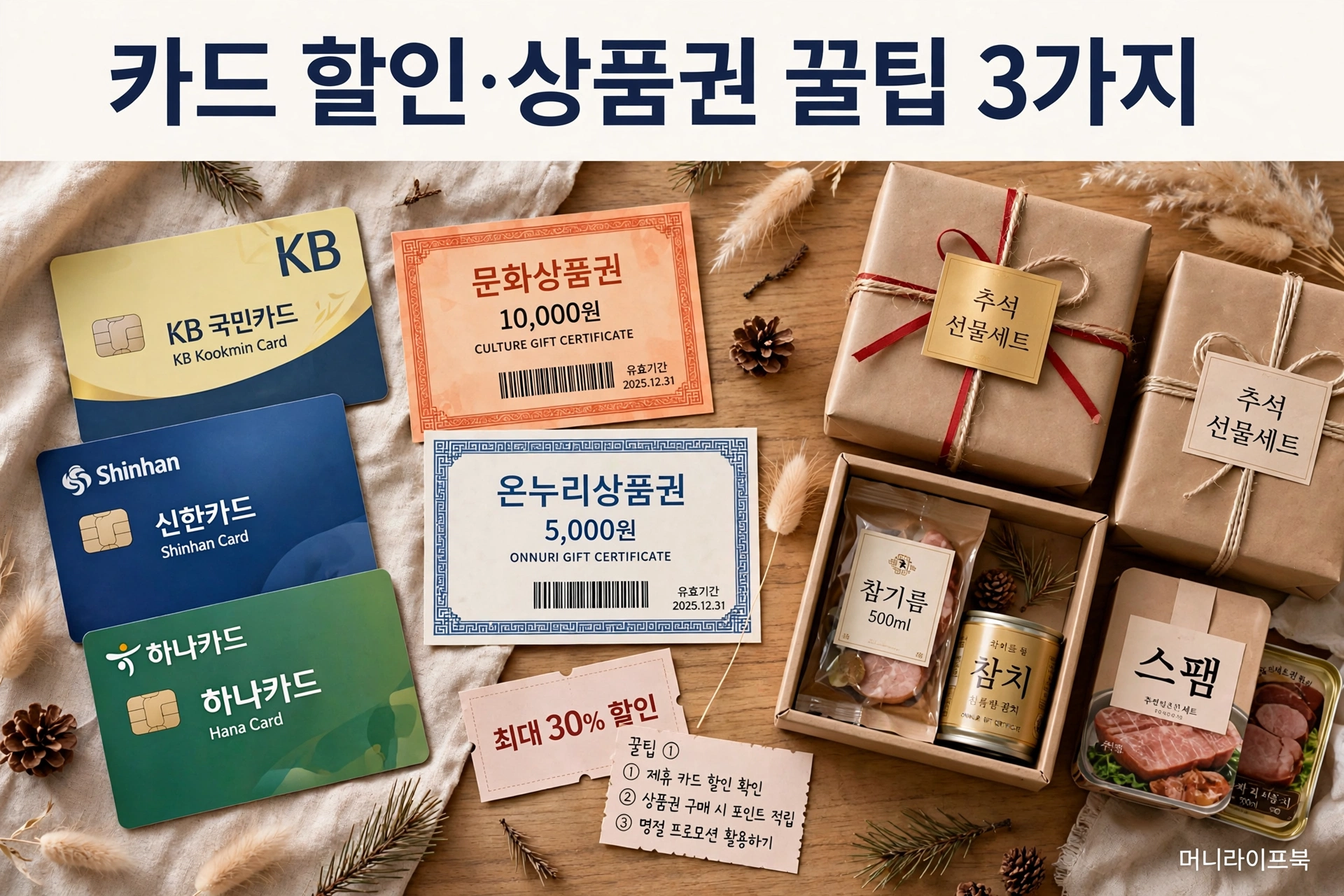 카드 할인 상품권 꿀팁 3가지 이미지